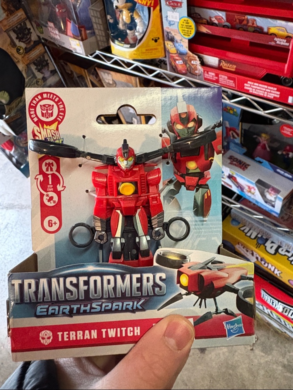 Nwt Transformers Earthspark Terran Twitch Red Kids Action Figure